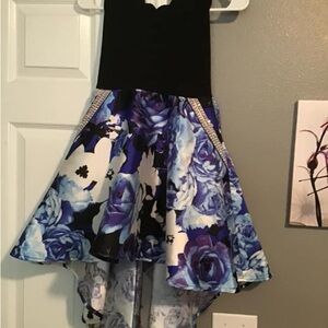 Floral High-Low Dress